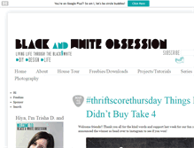 Tablet Screenshot of blackandwhiteobsession.com